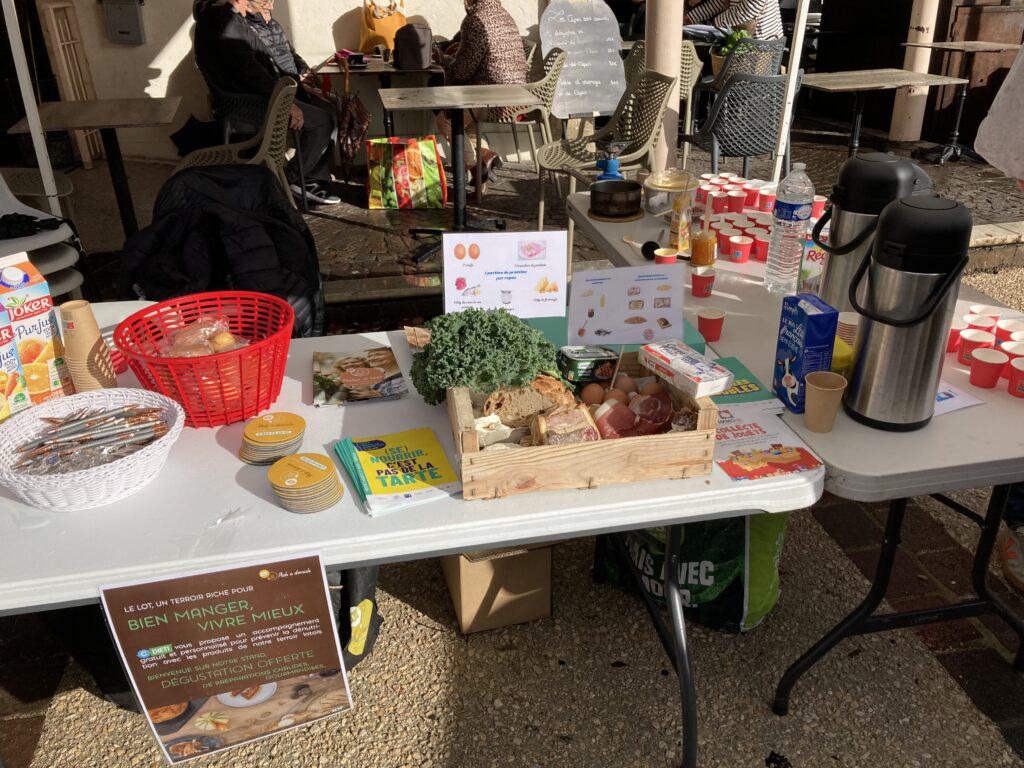 Le stand de prévention contre la dénutrition